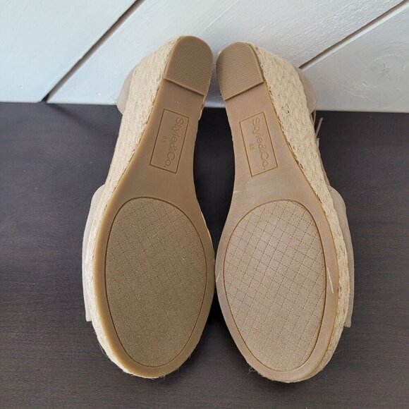 NEW Style & Co. Seleeneyf Womens 8.5M Light Taupe Platform Wedge Sandals - Picture 9 of 11